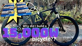 I Built a 15000W eBike and its WAAAAY Overpowered [upl. by Tristram]