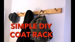 DIY Live Edge Coat Rack [upl. by Tnarb]