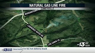 Authorities responding to natural gas fire in Caneyville [upl. by Ardrey413]