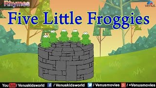 Five Little Froggies  Popular Nursery Rhymes For Kids [upl. by Rodgiva]