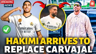 🚨URGENT ITS CONFIRMED HAKIMI ARRIVES TO REPLACE CARVAJAL REAL MADRID NEWS [upl. by Lowis]