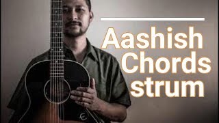 Bipul Chettri  Aashish Easy guitar lesson [upl. by Vaientina]