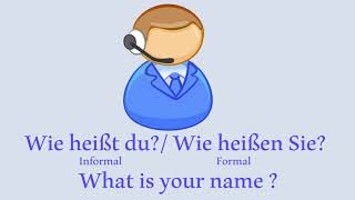 Pronounce amp Learn German  Wie heißt du   Wie heißen Sie   What is your name [upl. by Johnstone385]