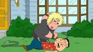 FAMILY GUY CHRIS BEATS UP QUAGMIRE [upl. by Romeo]