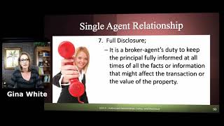 Rowlett Real Estate School  Single Agent Relationship  Florida Real Estate [upl. by Xerxes706]