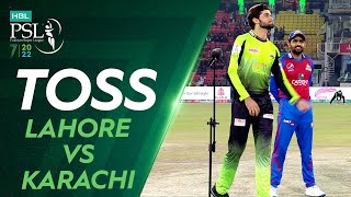 Toss  Lahore Qalandars vs Karachi Kings  Match 26  HBL PSL 7  ML2T [upl. by Biles]