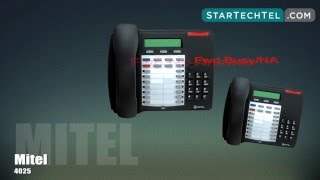 How To Use Call Forward On The Mitel 4025 Phone [upl. by Yetnruoc]