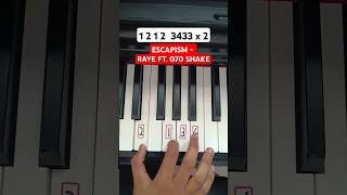 Escapism  RAYE 070 Shake Piano Tutorial [upl. by Cass608]