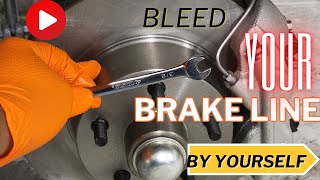 Bleed Your Brake Lines By Yourself [upl. by Takashi]