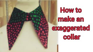 how to make an exaggerated collar [upl. by Nomolas80]