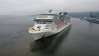 MSC Virtuosa arriving at Greenock 050623 [upl. by Odeen]