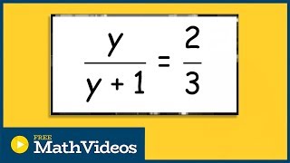 Solving a rational equation as a proportion [upl. by Arsi22]