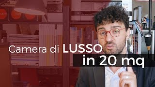 La pillola del giorno  come creare CAMERA DA LETTO in 20 MQ [upl. by Liebowitz]