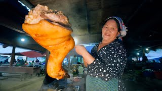 Ultimate Northwest Vietnam Market Food  GIANT PORK LEG  Traditional Hmong Dishes  SAPA TV [upl. by Nilahs]