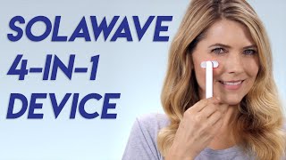 SolaWave Wand  Over40  Microcurrent Red LED Facial Massage Therapeutic Warmth [upl. by Trembly101]