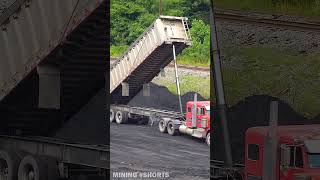 Coal Bucket Dumping West Virginia Coal Mining truck coal mining [upl. by Kyrstin]