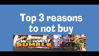 top 3 reasons not to buy worms rumble [upl. by Azer23]