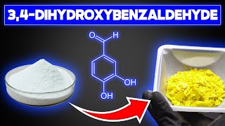 Turning vanillin into piperonal but not for drugs  Part 1 34dihydroxybenzaldehyde [upl. by Sregor]