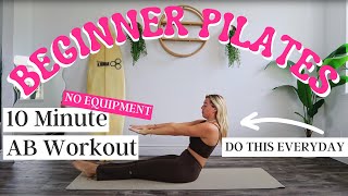 10 MIN AB WORKOUT  NO EQUIPMENT  Pilates Abs Sculpt  Callie Jardine [upl. by Adnarahs788]