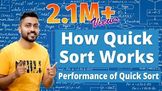 L31 How Quick Sort Works  Performance of Quick Sort with Example  Divide and Conquer [upl. by Ashling]