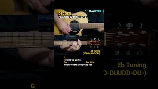 Decode  Paramore 2008 Easy Guitar Chords Tutorial with Lyrics Part 2 SHORTS REELS [upl. by Pudens]