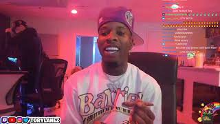 Twitch VOD  Tory Lanez Rolls BIG BLUNT and Creates GAS 😲😲😲 [upl. by Matazzoni]