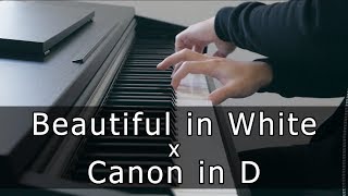 Beautiful in White x Canon in D Piano Cover by Riyandi Kusuma [upl. by Nat]