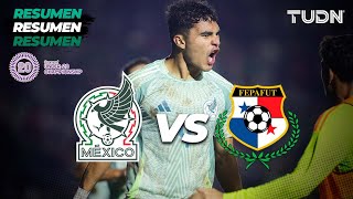 HIGHLIGHTS  México vs Panamá  CONCACAF Sub20 Championship  TUDN [upl. by Damle]