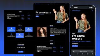 How To Create A Complete Personal Portfolio Website using HTML And CSS [upl. by Punke945]