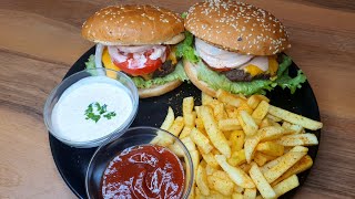 sida lokariyo hambegar aad umacan badhan  how to cook burger [upl. by Leohcin]