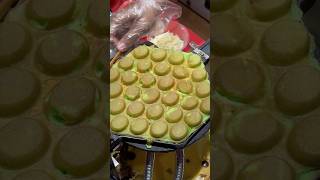 Waffle Pandan Nutella waffles ngeshortsdulu [upl. by Asalocin]