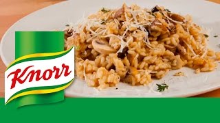 KNORR®  Recette de Risotto aux champignons [upl. by Emersen]