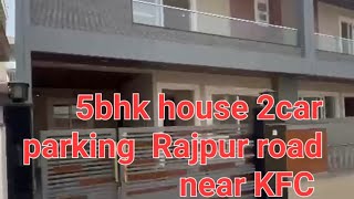 Rajpur road house for sale 5bhk bigcar 2 parking call9027904411 [upl. by Anialed298]