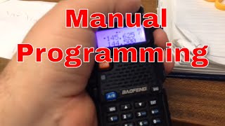 How to program Repeaters manually on Baofeng UV5R uv9r quick when you know how Link in Description [upl. by Collie]