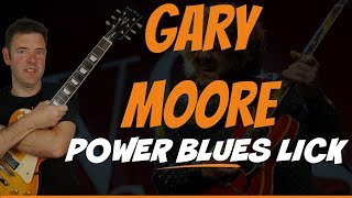 Gary Moore Licks  Power Blues Licks [upl. by Auhsuoj]