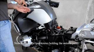 Installing a power socket on 2011 BMW R1200GS Adventure [upl. by Celeste]