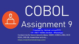 COBOL Assignment 9  Emp salary calculation based on rating [upl. by Yttocs531]