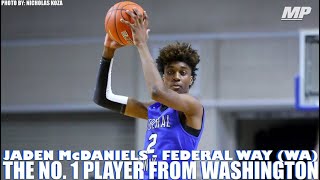 5star Jaden McDaniels highlights [upl. by Crescen]