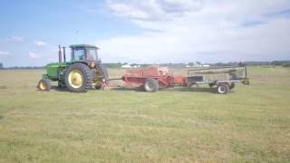 Baling amp Hauling Hay GL Nause Co [upl. by Nedarb]