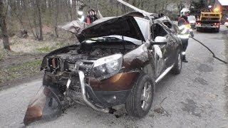 Vidéo dimages de Dacia Duster accidentés  Part 4 [upl. by Noelyn]