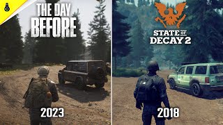 The Day Before vs State of Decay 2  Details and Physics Comparison [upl. by Noet]