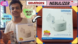 Omron NE C106 Ultra Compact amp Low Noise Compressor Nebulizer Unboxing [upl. by Topper]