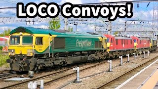 Loco CONVOYS TRIPLE amp QUADRUPLE Loco Workings [upl. by Marijo]