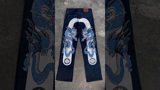 Cook evisu jeans custom painting art outfit fashion [upl. by Rehctaht]