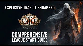 PoE 325  Comprehensive Explosive Trap of Shrapnel Trickster League Start Guide [upl. by Anitsugua903]