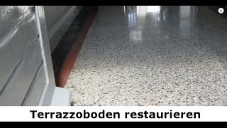 ✅✅ Terrazzo schleifen  Terrazzoboden restaurieren  Terrazzo Fliesen Berlin vom Steindoktor ✅✅ [upl. by Brezin]