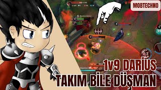 1v9 DARİUS ATTIK  TAKIMIM BİLE BANA DÜŞMAN BEEEEEEE  WİLD RİFT [upl. by Nomyaw]