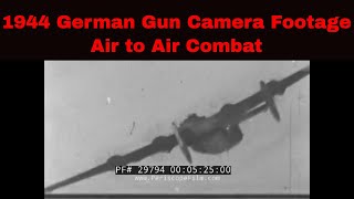 1944 GERMAN GUN CAMERA FILMS FW190 vs B17s B24s WWII AIR RAIDS OVER GERMANY 29794 [upl. by Alix]