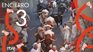 TERCER ENCIERRO de San Fermín 2022  Toros de José Escolar [upl. by Lankton]