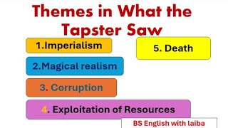 themes in what the tapster saw by ben okri summarycritical analysis BS English with laiba [upl. by Earal]